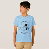 Kamp meer stress minder basic Tri-Blend Shirt (Voorkant volledig)