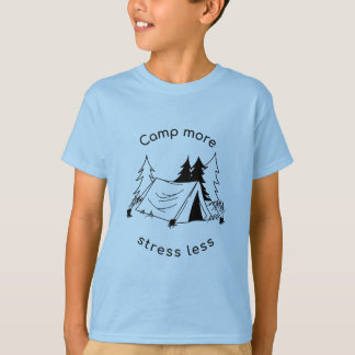 Kamp meer stress minder basic Tri-Blend Shirt