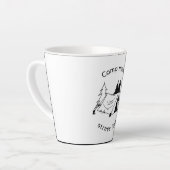 Kamp meer stress minder latte mok (Linkerhoek)