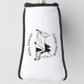 Kamp meer stress minder putter dekking golfheadcover (Draai 90)