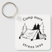 Kamp meer stress minder sleutelhanger (Voorkant)