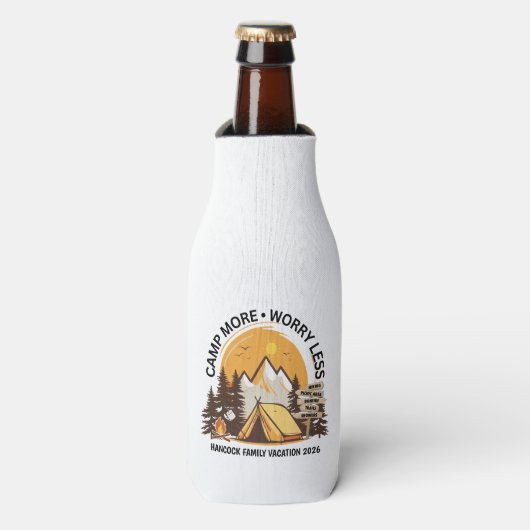 Kamp Meer Zorgen Minder Kamp Flesjeskoeler (Fles Voorkant)