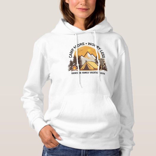 Kamp Meer Zorgen Minder Kamp Hoodie (Voorkant)