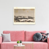 Kamp, Pendulum Peak, Hawaii Canvas Afdruk (Insitu (Woonkamer))