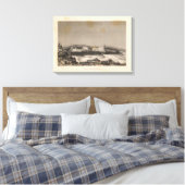 Kamp, Pendulum Peak, Hawaii Canvas Afdruk (Insitu (Slaapkamer))