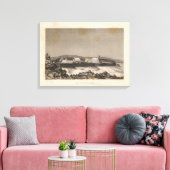 Kamp, Pendulum Peak, Hawaii Canvas Afdruk (Insitu (Woonkamer))