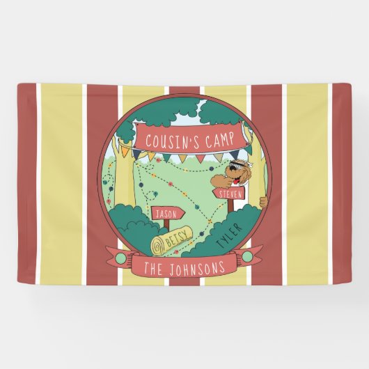 Kamp personaliseren spandoek (Horizontaal)