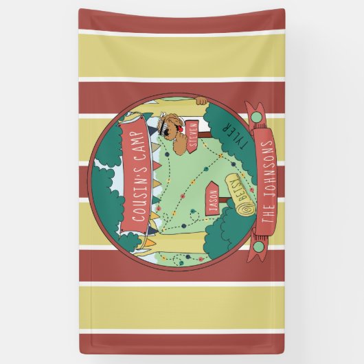 Kamp personaliseren spandoek (Verticaal)