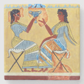 kamp stool fresco priestessen die replica anci spr stenen onderzetter (Voorkant)