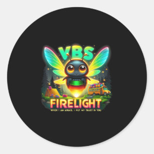 Kamp Vakantie Bijbelschool Vuurwerk 2025 VBS Kamp Ronde Sticker