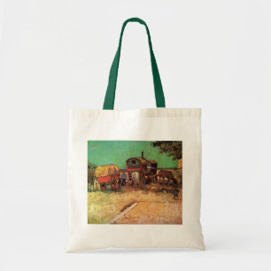 Kamp van zigeuners met karavanen door Vincent van Tote Bag