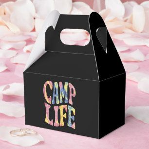 Kamp Zomer Meisjes Kampeerleven Tie-Die Retro  Bedankdoosjes