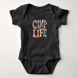Kamp Zomer Meisjes Kampeerleven Tie-Die Retro Romper