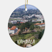 Kampala Uganda Vacation Kerstman Keramisch Ornament (Links)