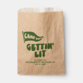 Kampeer Bachelorette Gettin 'Lit Recovery Kit Bedankzakje (Voorkant)