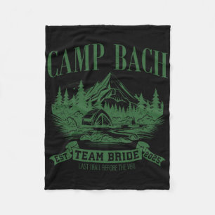 Kampeer Bruid Team Hiking Camping Bachelorette P Fleece Deken