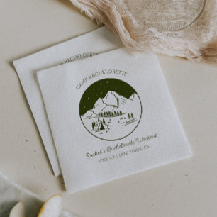 Kampeer Bruiloft Feest Thema Servetten
