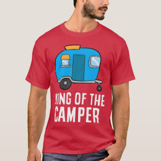 Kampeer Koning Van de Camper Rv Camper Vader Campe T-shirt