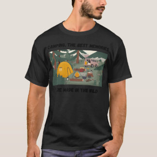 Kampeer levensstijl tent grappig t-shirt