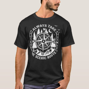 Kampeer Reizen Avontuur Wandelen Wilde Bos T-shirt
