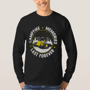 Kampeer Scoutingtent Scout Leider Kampvuur T-shirt
