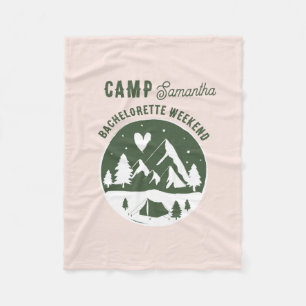 Kampeer vrijgezellenfeest Camping Bach Weekend Roz Fleece Deken