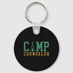 Kampeer Zomer Kamp Counselor Personeel Directeur K Sleutelhanger