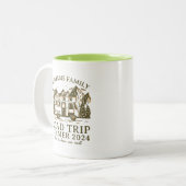 kampeerauto voor de berggroep RV Tweekleurige Koffiemok (Voorkant links)