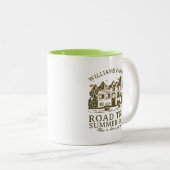 kampeerauto voor de berggroep RV Tweekleurige Koffiemok (Voorkant rechts)