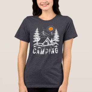 kampeeravontuur Bergen, Tent & Natuur Tri-Blend Shirt