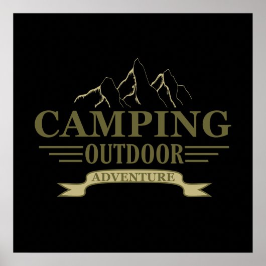kampeeravontuur poster (Voorkant)