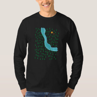 Kampeerbos met rivier t-shirt