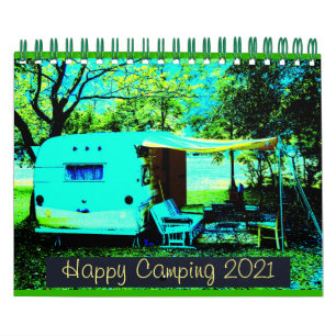  kampeerders Happy Camping 2021 Kalender