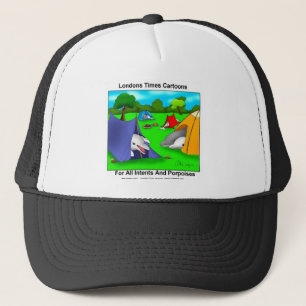 Kampeerende Bruinvissen Leuke Woordgrap Fans Trucker Pet