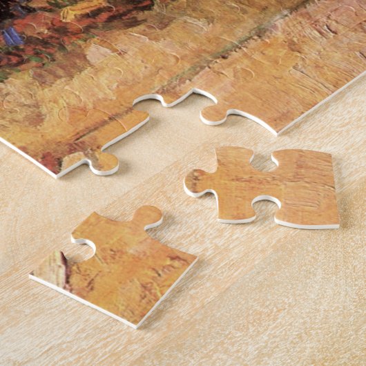 Kampeering van zigeunercaravans door Vincent van G Legpuzzel (Zijkant)