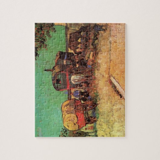 Kampeering van zigeunercaravans door Vincent van G Legpuzzel (Verticaal)