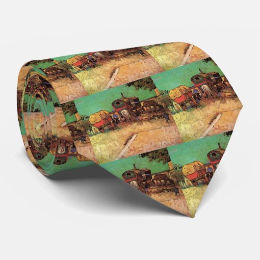 Kampeering van zigeunercaravans door Vincent van G Stropdas (Opgerold)