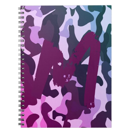kampeerjournaal | ADD INITIAAL Camouflage Kinder T Notitieboek (Voorkant)
