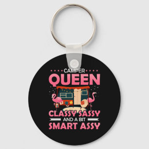 Kampeerkoningin Cly Sy En Een Beetje Slim Y Grappi Sleutelhanger