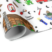 Kampeerpapier of koudwaterig marmerpapier cadeaupapier (Rol Hoek)