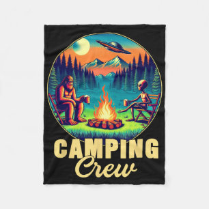 Kampeerploeg Kampeerder Drinkteam Grappige Bigfoot Fleece Deken