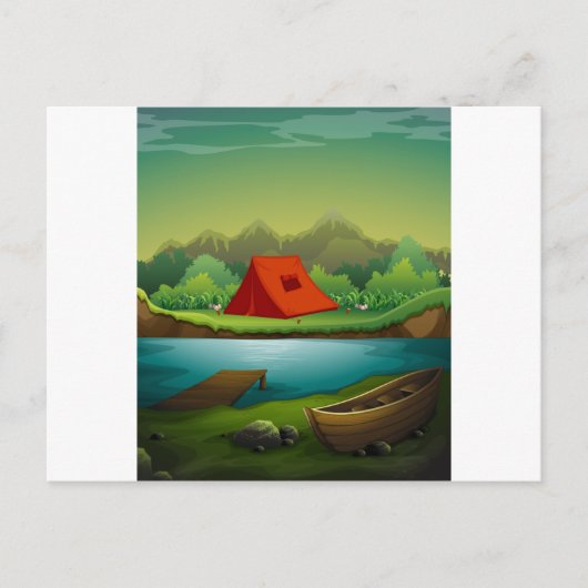 Kampeerterrein Briefkaart (Voorkant)