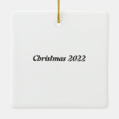 Kampeertrailer met Kerstmis Keramisch Ornament (Achterkant)