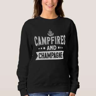Kampeervuur en champagne trui
