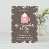 Kampeervuur, warme chocolade en sneeuwvlokken, win aankondiging (Staand voorkant)