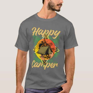 Kampeerwagen Camping vintage T-shirt