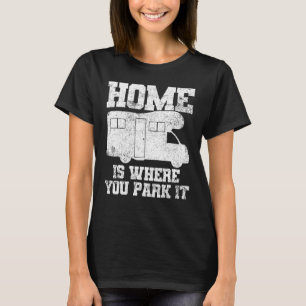 Kampeerwagen Kamperen Caravan Motorhome T-shirt