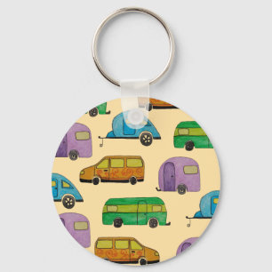 Kampeerwagens Sleutelhanger