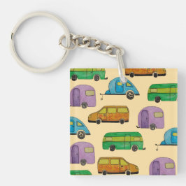 Kampeerwagens Sleutelhanger