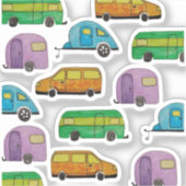 Kampeerwagens Sticker (Voorkant)